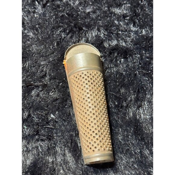 Vintage Nutmeg Other - Vintage German Metal Nutmeg Grater With Textured Grip & Rust Patina